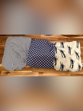 Pottery barn kids PBK crib sheets lot boys